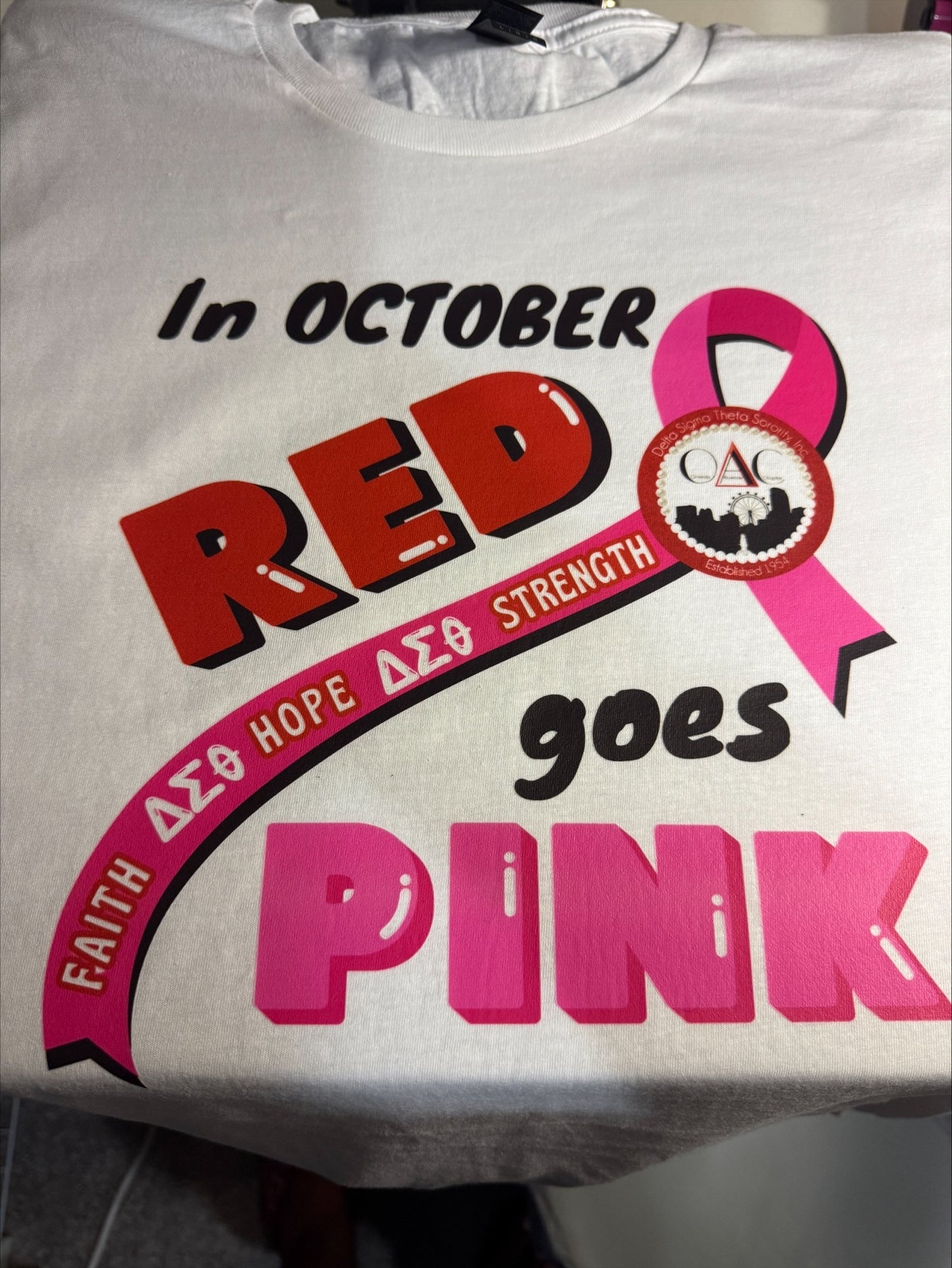 OACDST Goes Pink - Breast Cancer (white)